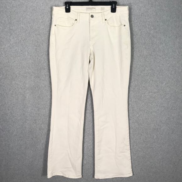 Lucky Brand Jeans Womens Size 10 30 Cream Bootcut Sweet Coastal Western READ‎ - Picture 1 of 15
